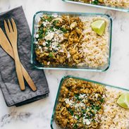 A picture of Cilantro Lime Chicken and Lentil Rice Bowls